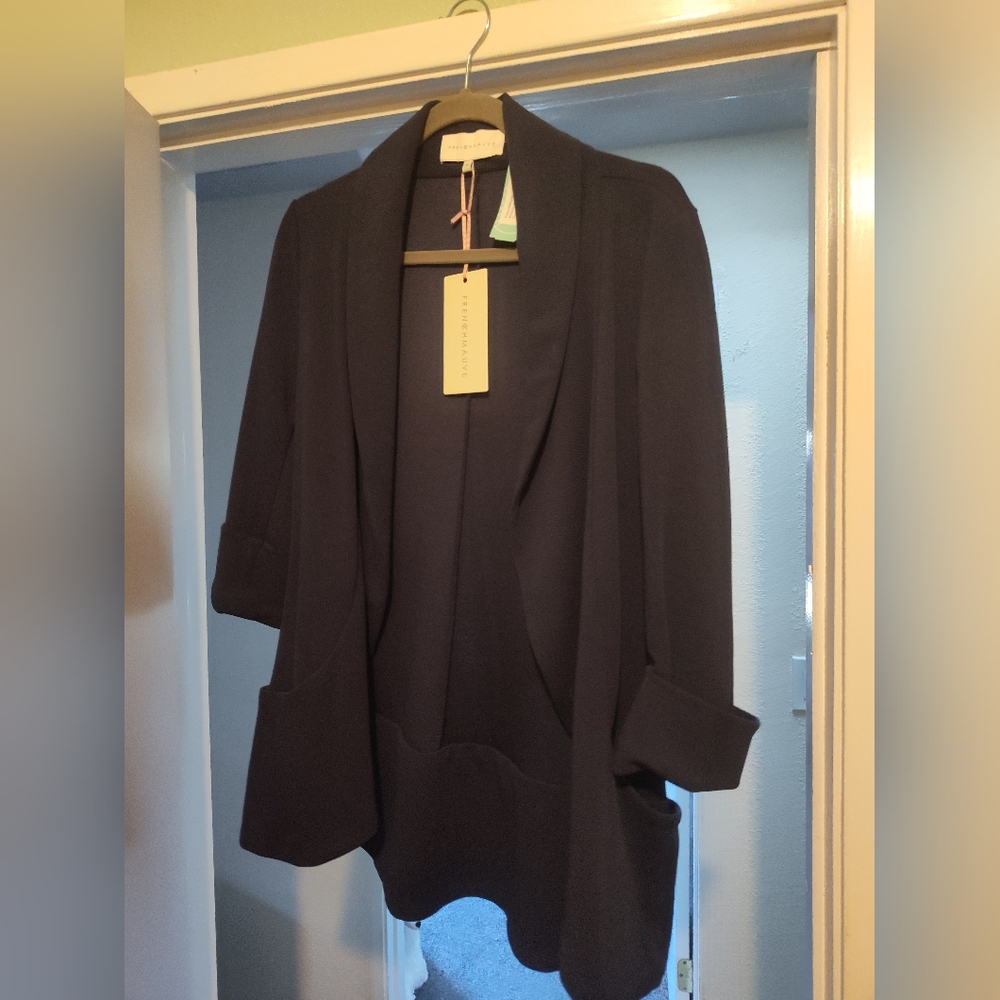 NWT Frenchmauve Melanie Knit Tunic Blazer